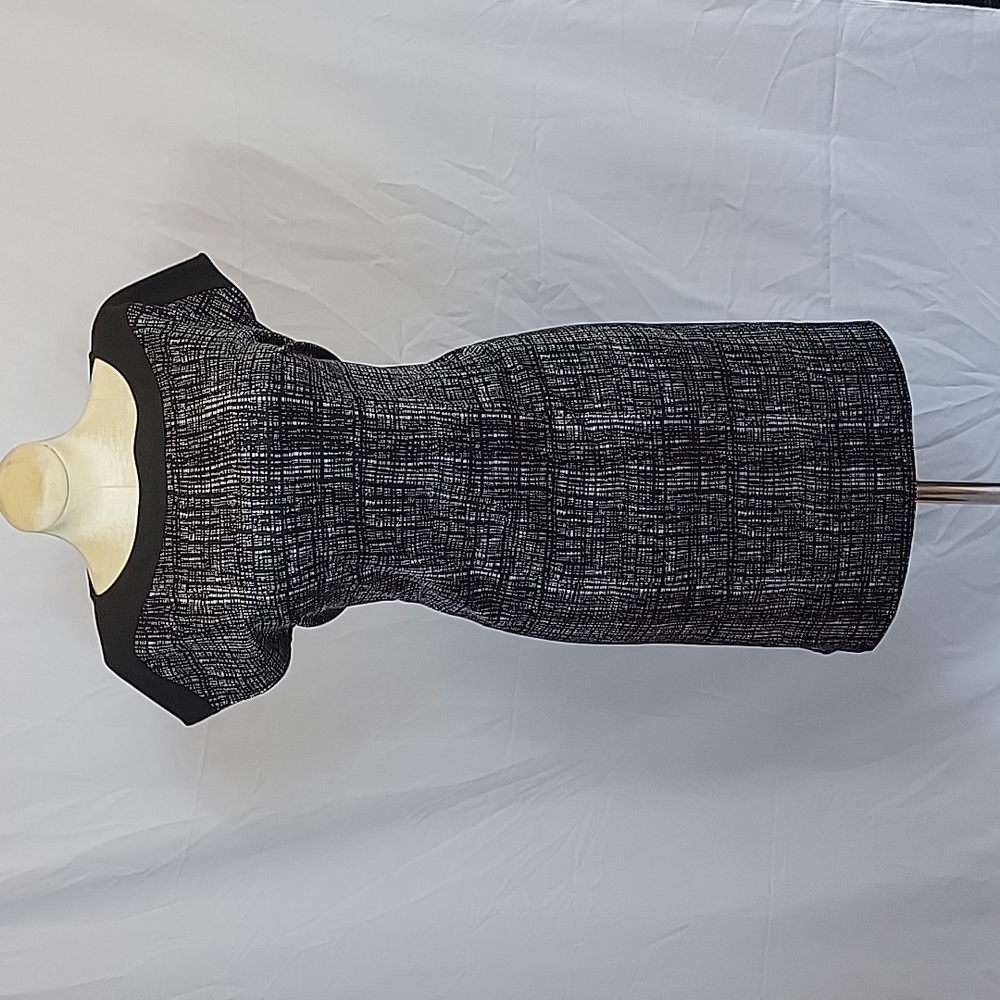 AA Studio Black & White Patterned Dress 18 XXL 2XL